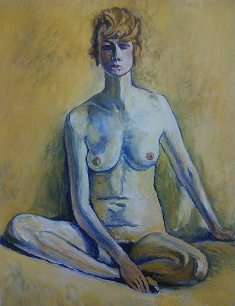After Albert Marquet, Diane, Mixed Media on Paper