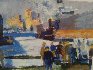 Keith Chapman, 'Men of the Docks', after George Bellows Course; Looking at Paintings, making Paintings